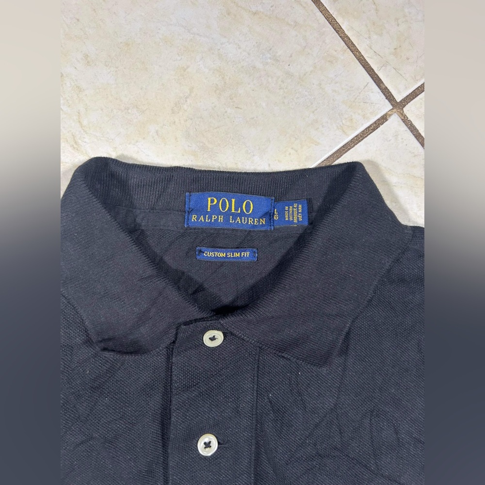Polo Ralph Lauren Men's Polo Bear Polo Shirt Black Tuxedo Sz L - Picture 6 of 10